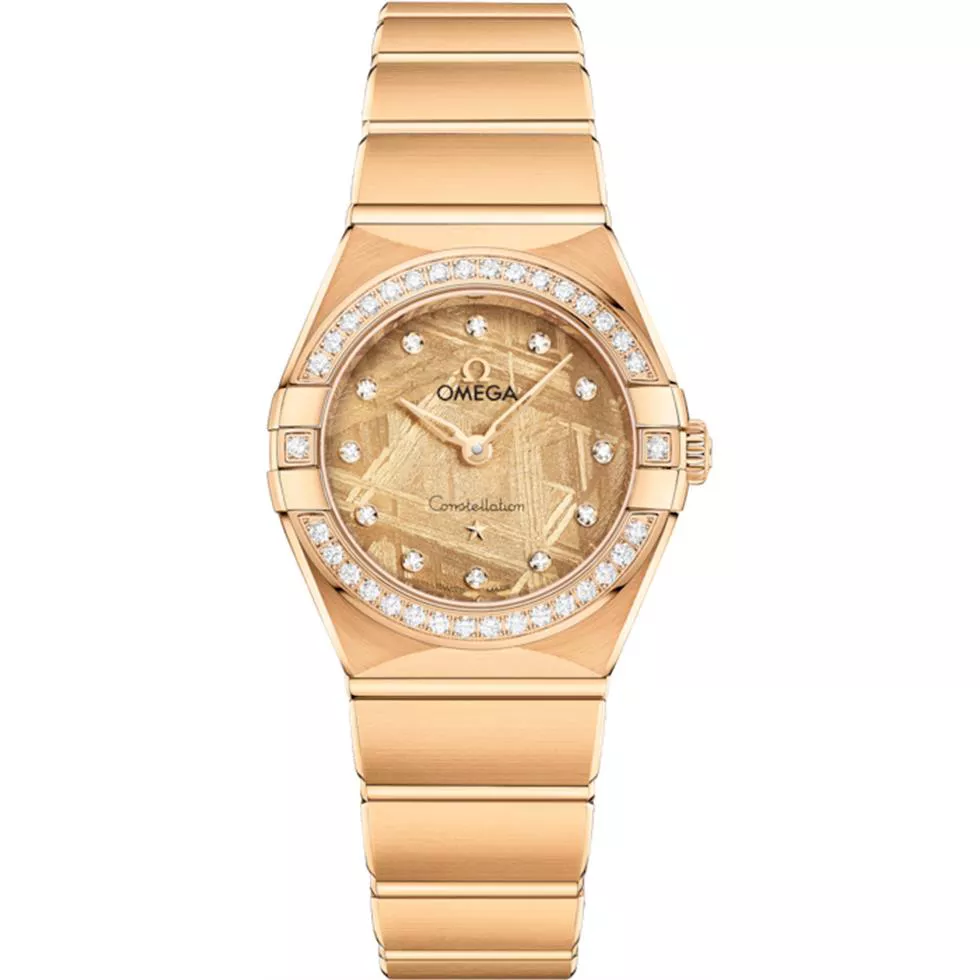 Omega Constellation 18K Gold Diamonds Watch 25mm