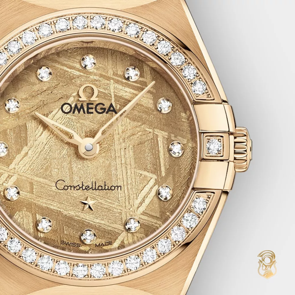 Omega Constellation 18K Gold Diamonds Watch 25mm