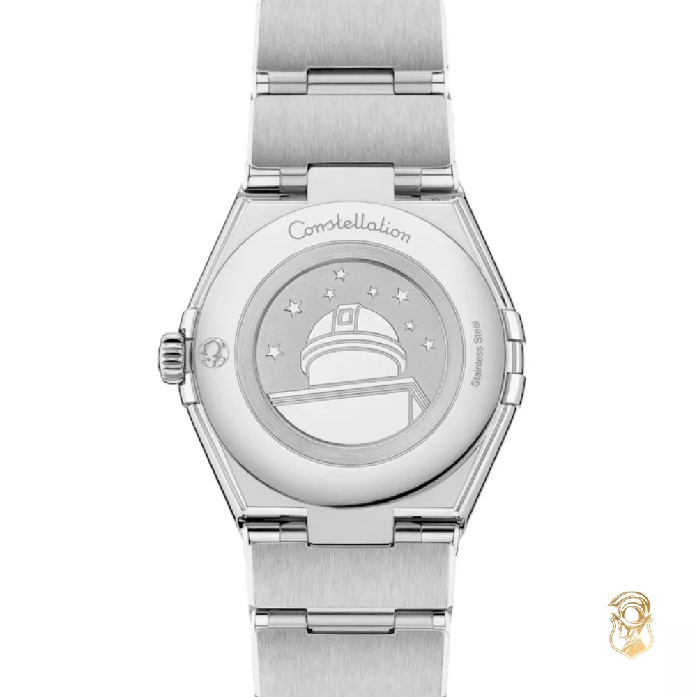 Omega Constellation Silver-Tone Diamonds Watch 28mm