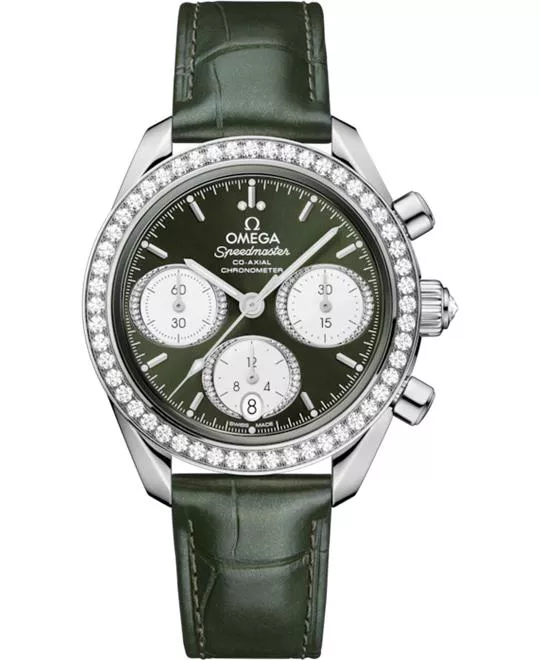 Omega Speedmaster Green - Tone Chronometer Watch 38mm