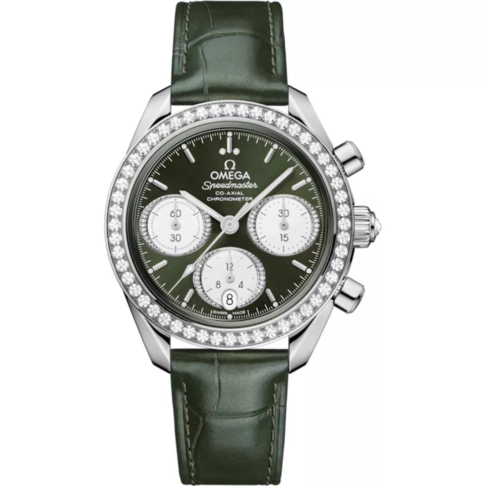 Omega Speedmaster Green - Tone Chronometer Watch 38mm