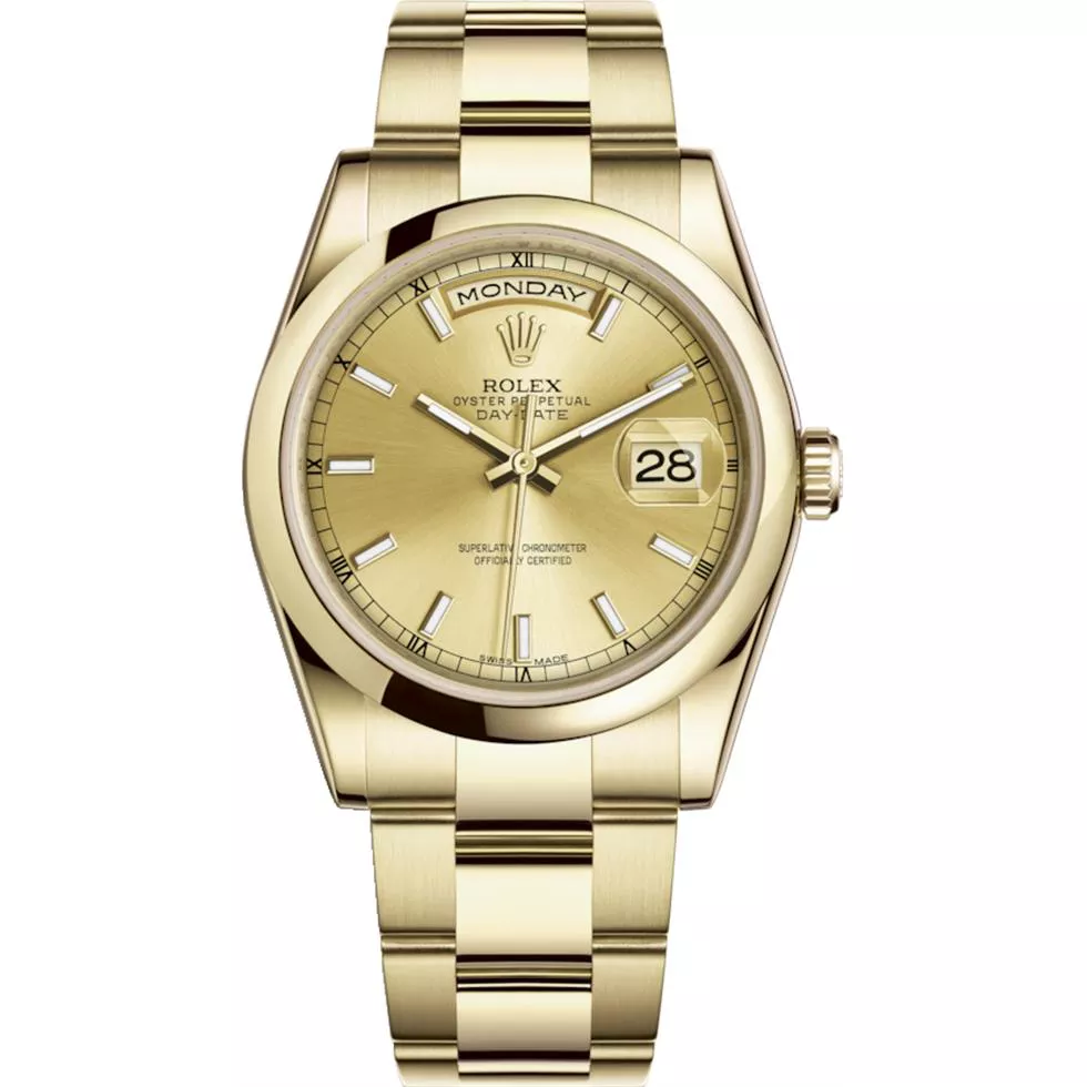 ROLEX OYSTER PERPETUAL 118208-0097 WATCH 36