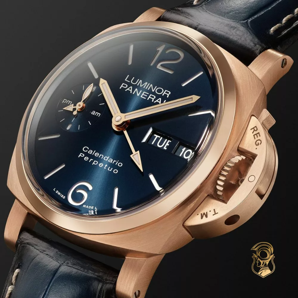 Panerai Luminor PAM00742 Perpetual Calendar GMT Goldtech Watch 44mm