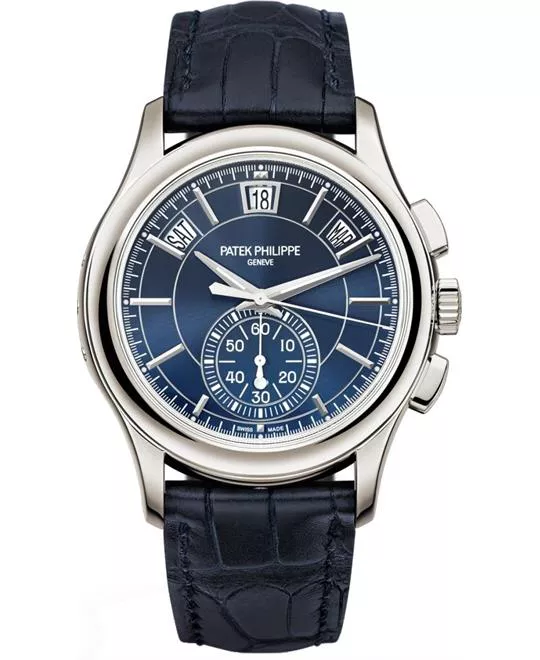 Patek Philippe Complications Blue Platinum Watch 42mm