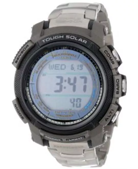 Men's  Pathfinder Digital Multi-Function Titanium Bracelet Watch