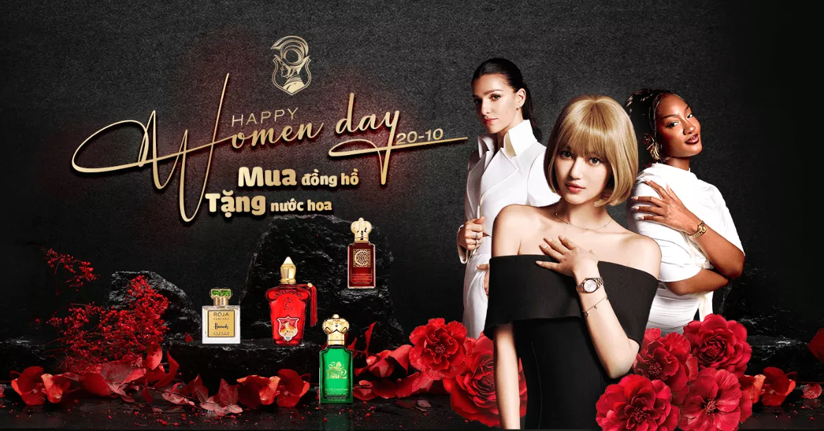 Mua đồng hồ - tặng nước hoa tại Luxury Shopping nhân ngày 20.10