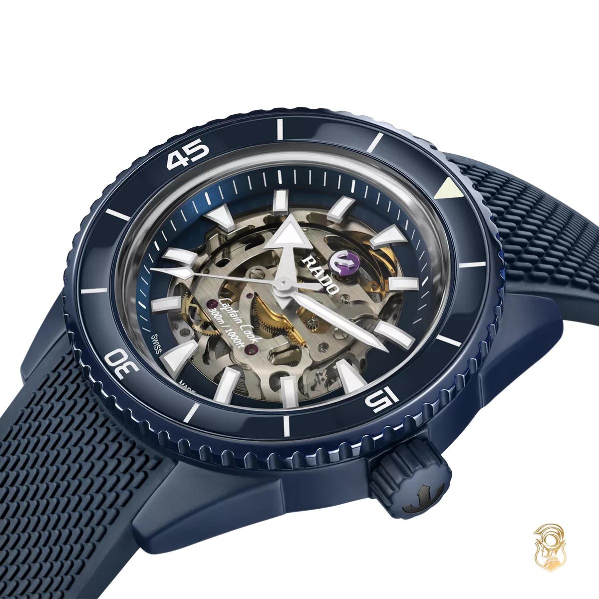 Rado Captain Cook High-Tech Blue Skeleton Watch 43mm