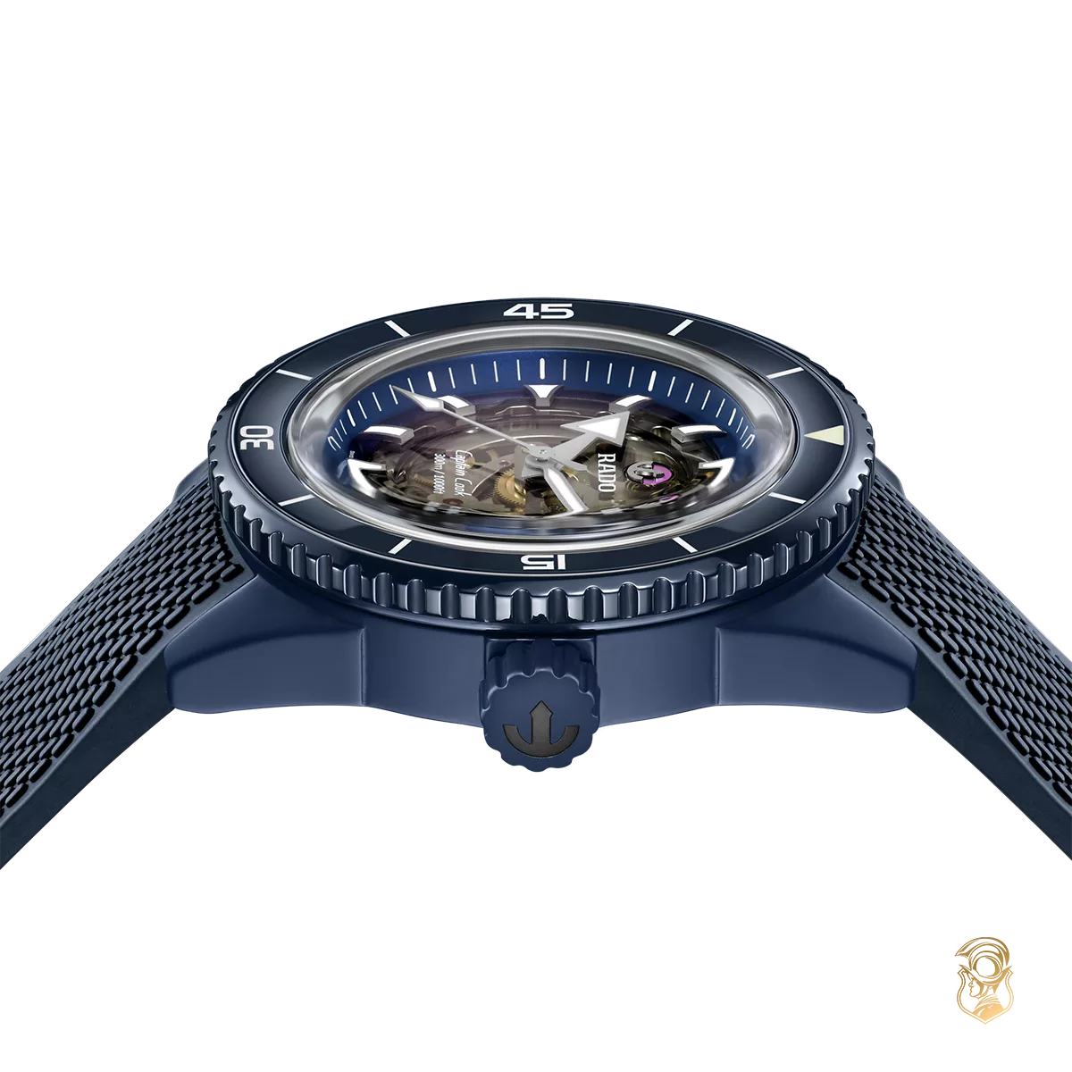 Rado Captain Cook High-Tech Blue Skeleton Watch 43mm