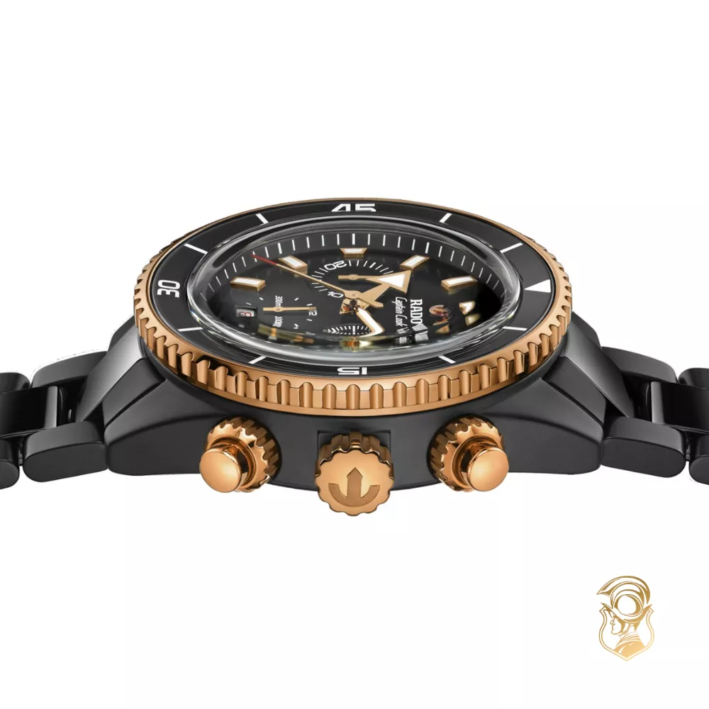 Rado Captain Cook High-Tech Ceramic Automatic Chronograph Watch 43mm