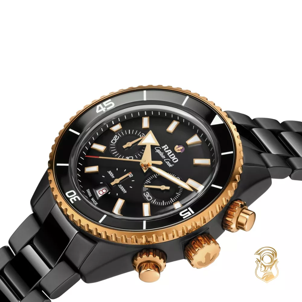 Rado Captain Cook High-Tech Ceramic Automatic Chronograph Watch 43mm