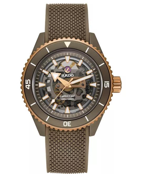 Rado Captain Cook High-Tech Ceramic Skeleton Watch 43mm