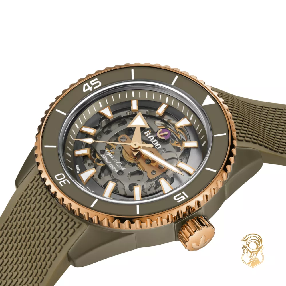 Rado Captain Cook High-Tech Ceramic Skeleton Watch 43mm