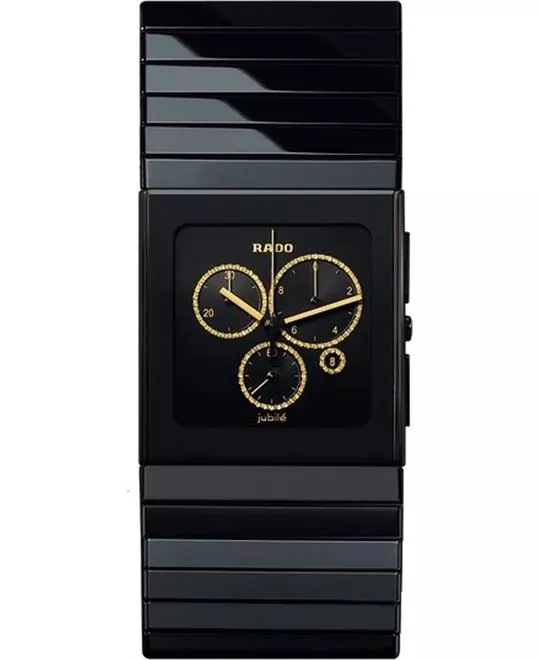 Rado Ceramica Black Dial Men's Watch 35x36 mm
