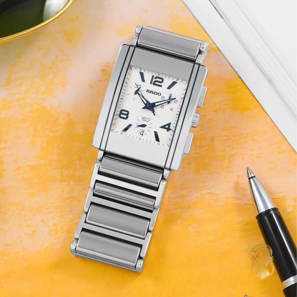 Rado Integral Chronograph Platinum Watch 37mm x 31mm