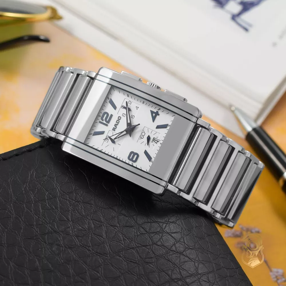 Rado Integral Chronograph Platinum Watch 37mm x 31mm
