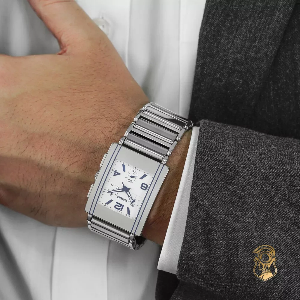 Rado Integral Chronograph Platinum Watch 37mm x 31mm
