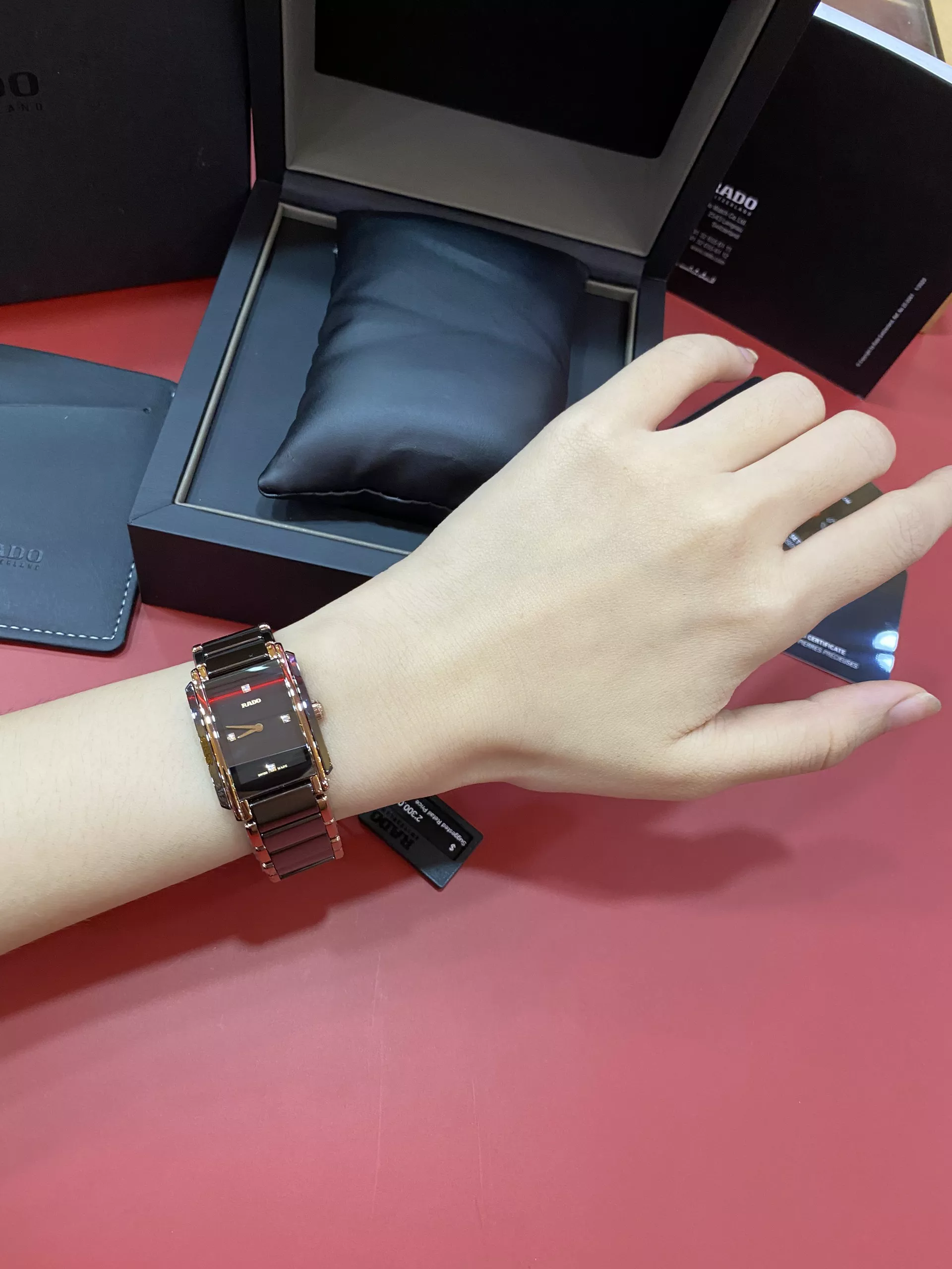 RADO Integral Diamond Dial Watch 22.7x33.1mm