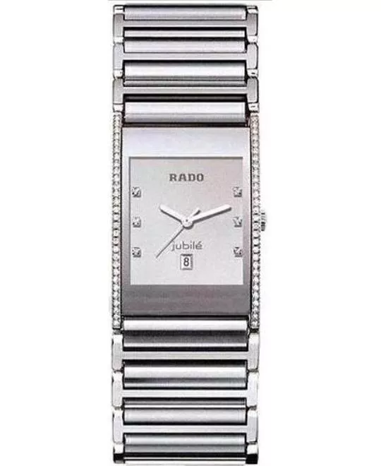 Rado Integral Diamond Silver Dial Men's Watch 27x34mm
