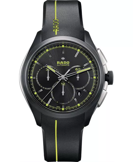 Rado Men's Swiss Automatic Chronograph Rubber Watch 45mm 
