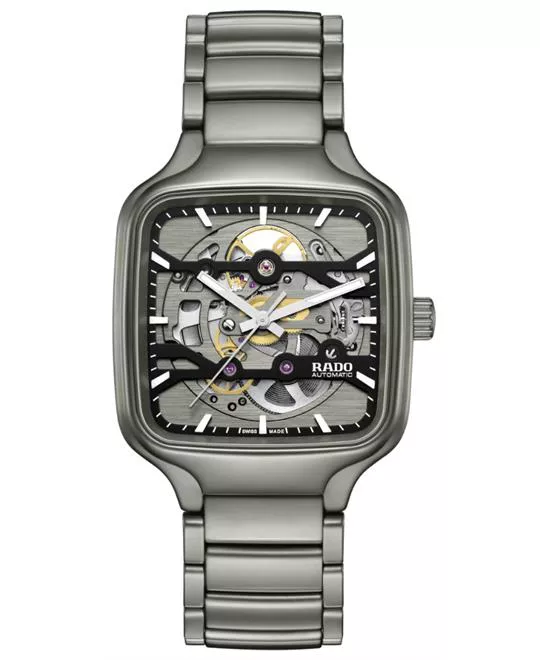 Rado True Square Automatic Skeleton Grey Watch 38 mm