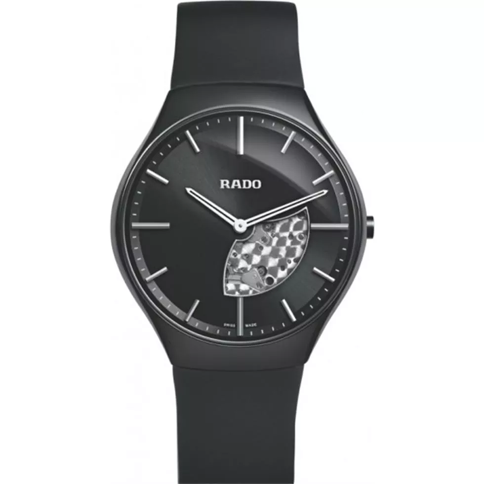 Rado True Thinline Black Dial Men's Watch 39mm