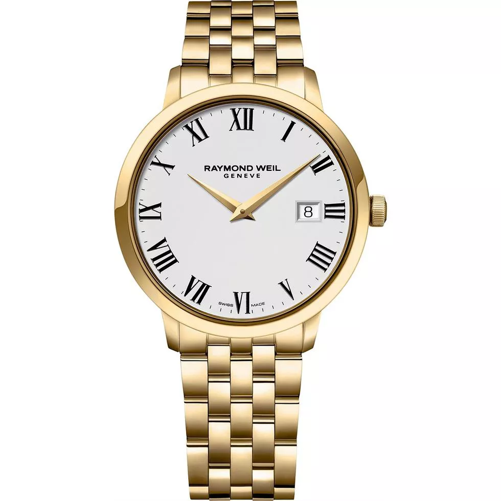 RAYMOND WEIL Toccata Swiss Gold Watch 39mm