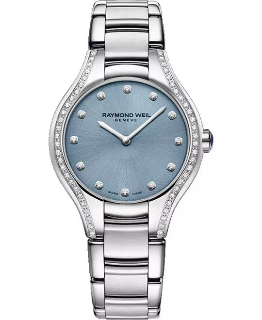 RAYMOND WEIL Noemia Blue Diamond Watch 32mm