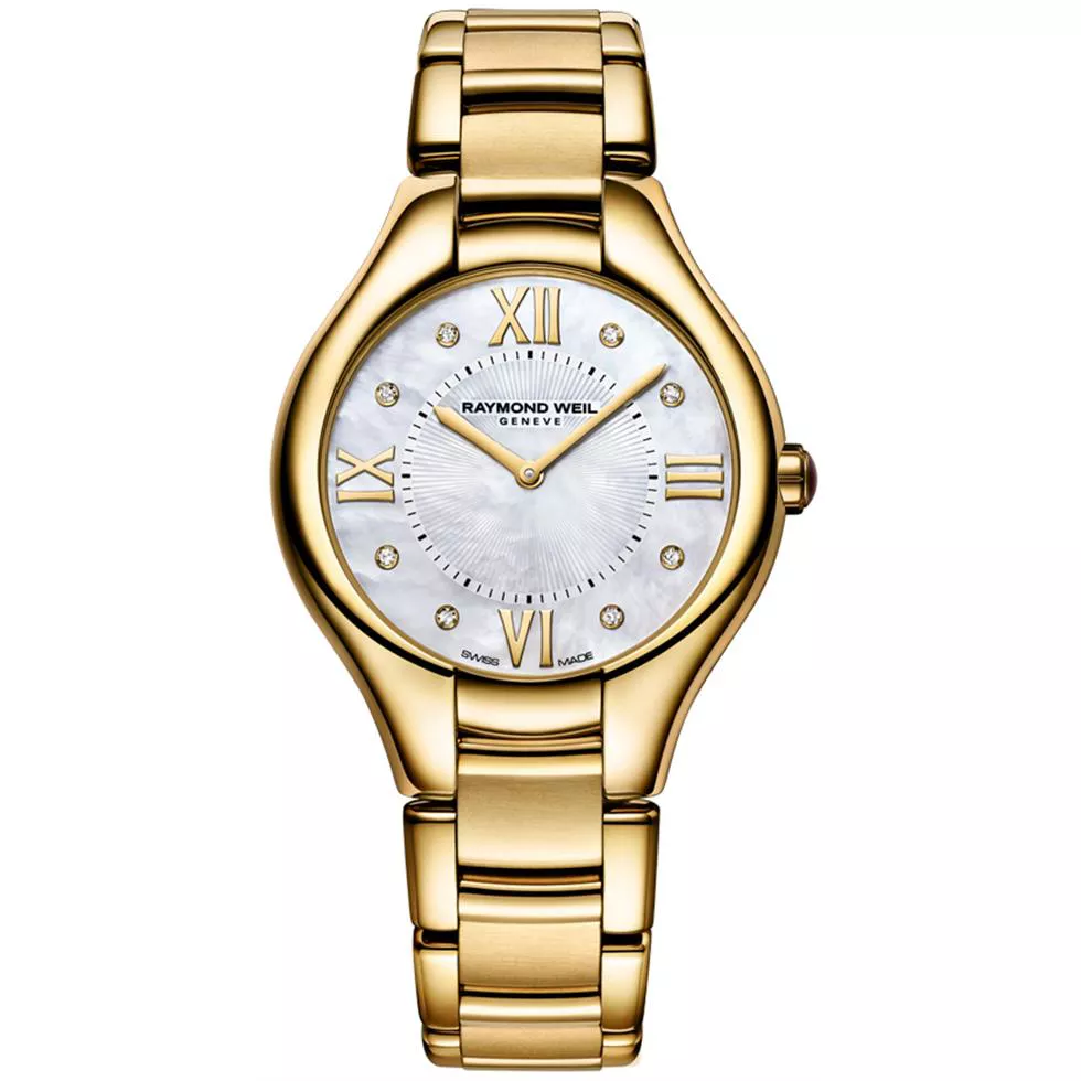 Raymond Weil Noemia Gold PVD Watch 36mm