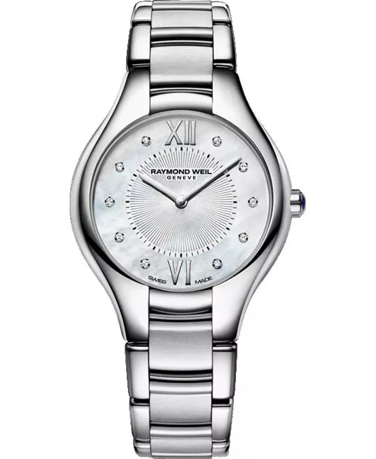 RAYMOND WEIL Noemia Mother of Pearl Diamond Watch 32mm