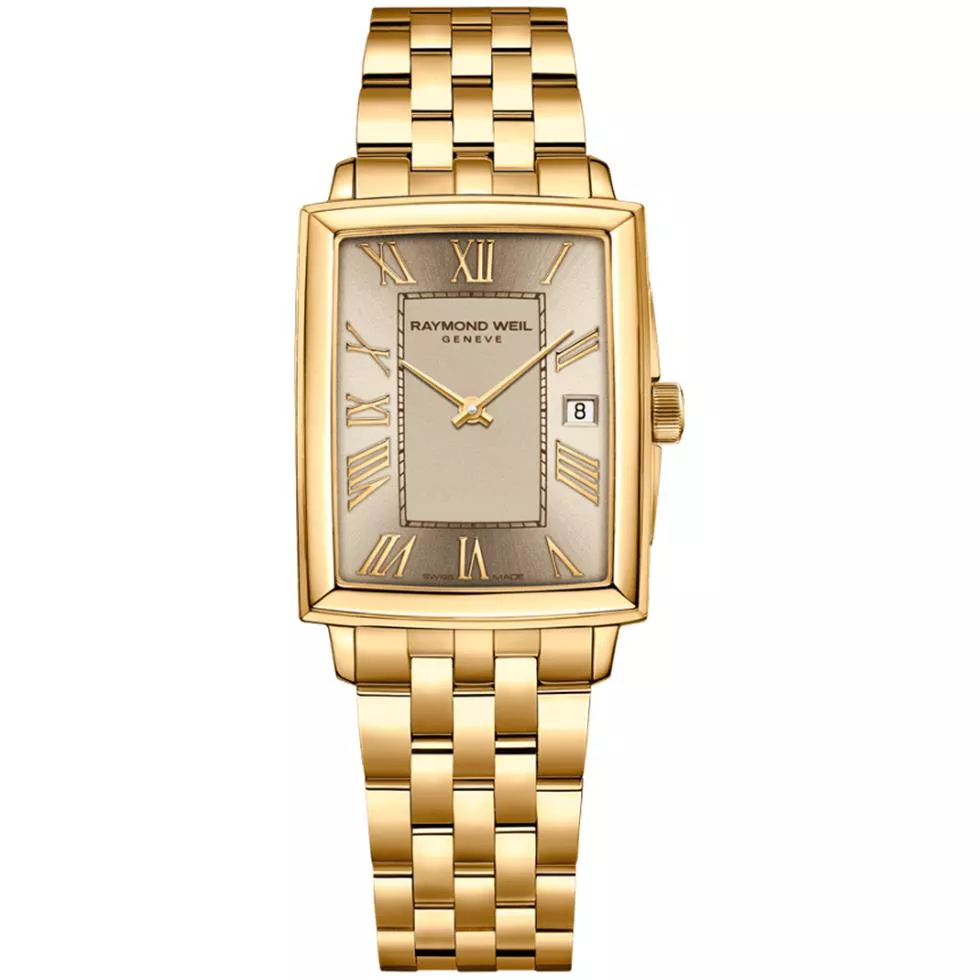Raymond Weil Toccata Champagne Dial Quartz Watch 22.6x28mm