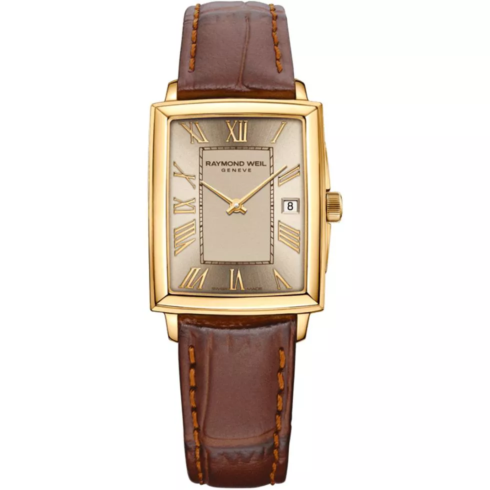 Raymond Weil Toccata Champagne Dial Watch 22.6x28mm  