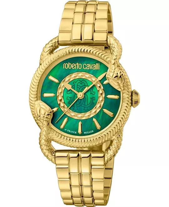 Roberto Cavalli by Franck Muller Green Watch 34mm