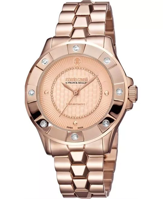 Roberto Cavalli Diamond Bezel Watch 36