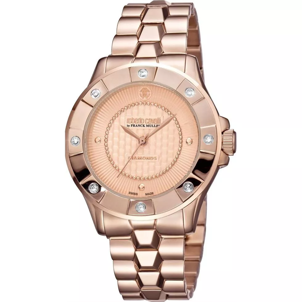 Roberto Cavalli Diamond Bezel Watch 36