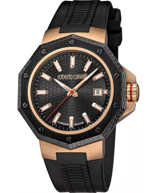 Roberto Cavalli Geometry & Octagon Watch 43