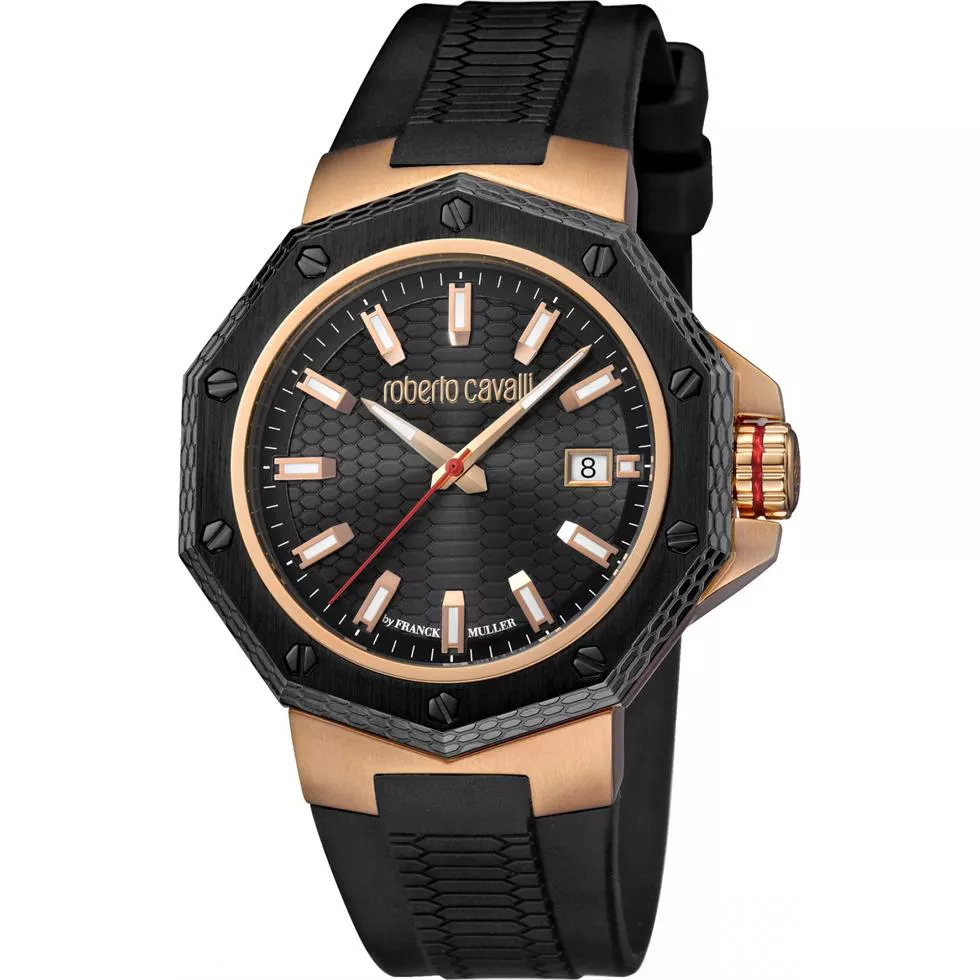 Roberto Cavalli Geometry & Octagon Watch 43