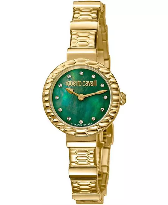 Roberto Cavalli Luxe Gold Green 26mm