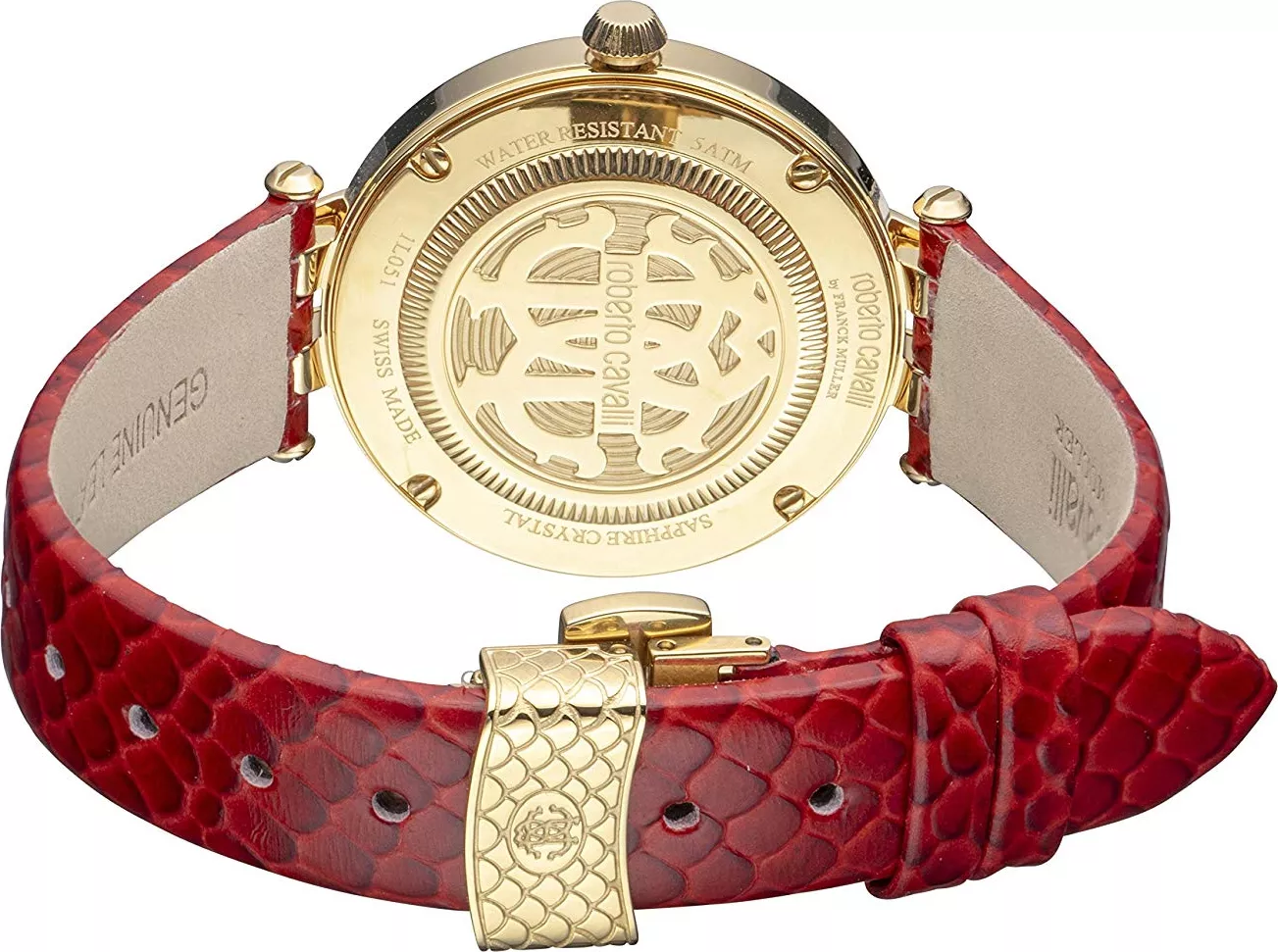 Roberto Cavalli Pizzo Gold IP Watch 34