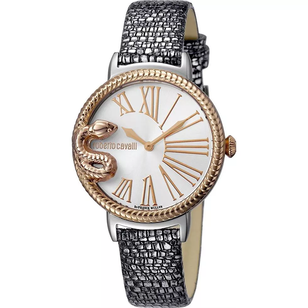 Roberto Cavalli Snake Silver Watch 34