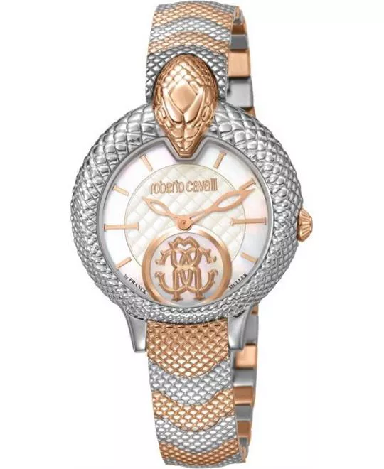 Roberto Cavalli Snake Steel Bracelet Watch 34