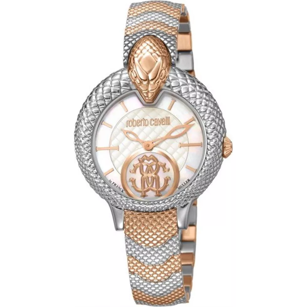 Roberto Cavalli Snake Steel Bracelet Watch 34