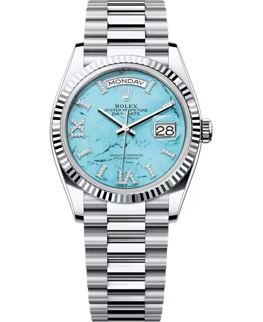 Rolex Day-Date 128236-0011 Diamond Watch 36mm