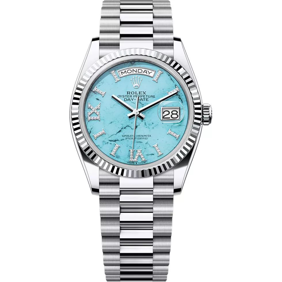 Rolex Day-Date 128236-0011 Diamond Watch 36mm