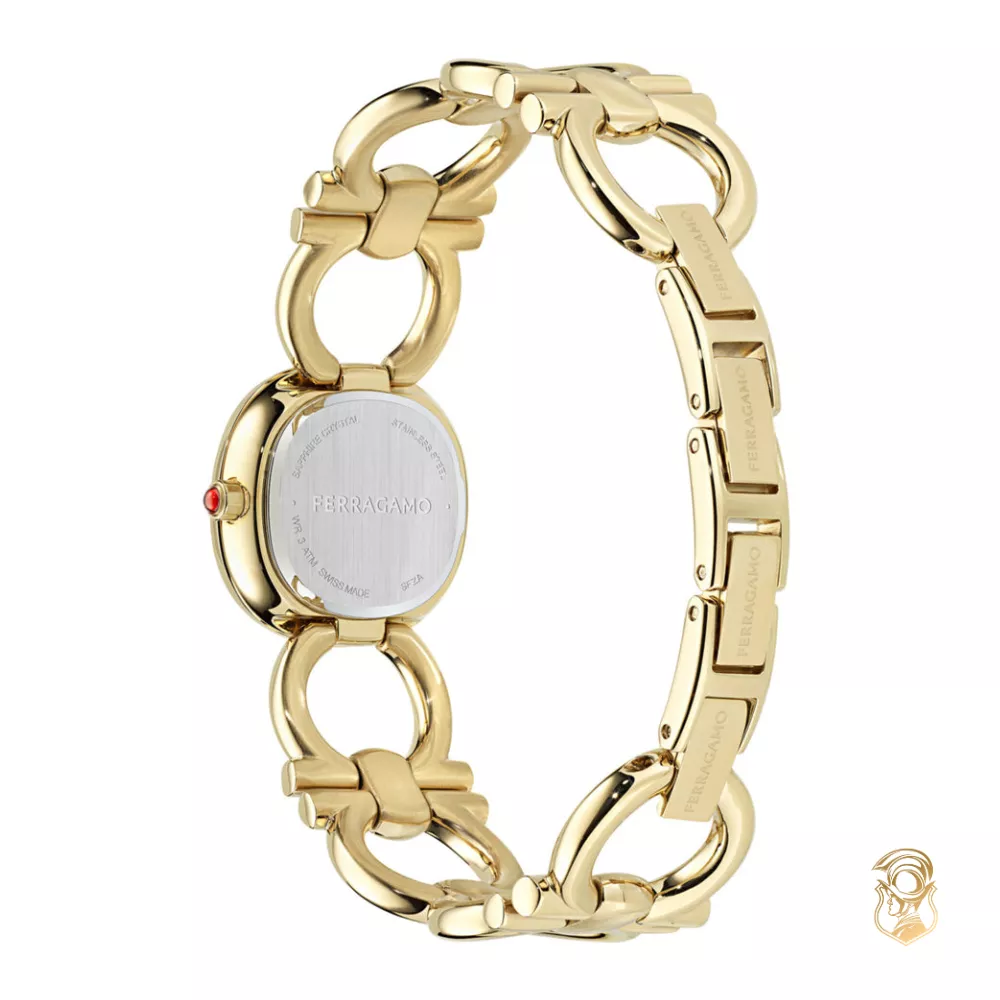 Salvatore Ferragamo Double Ladies Gold-Tone Watch 25mm 