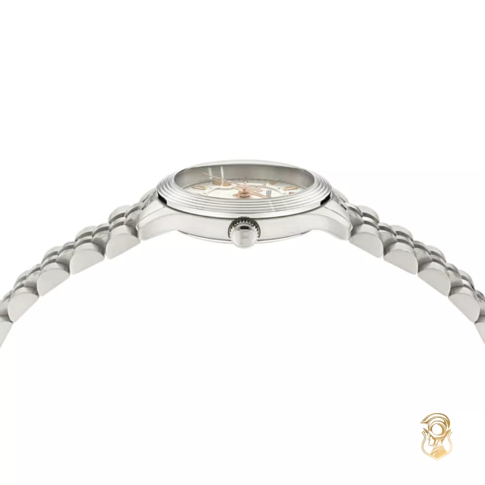 Salvatore Ferragamo Duo Ladies Silver-Tone Watch 28mm