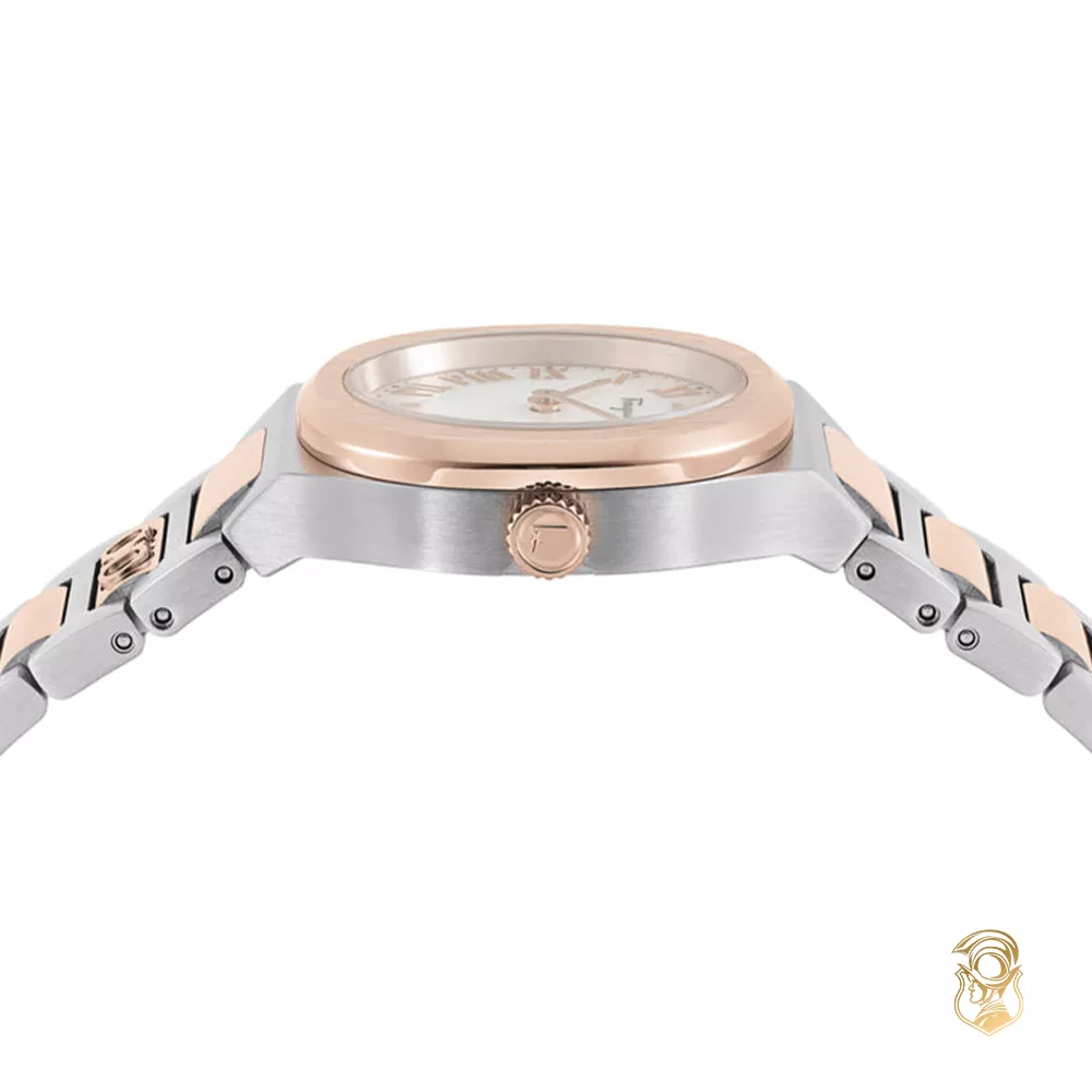 Salvatore Ferragamo Elliptical Mother Of Pearl Watch 28mm