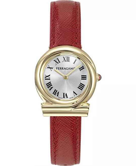 Salvatore Ferragamo Gancini Ladies Red-Tone Watch 28mm 