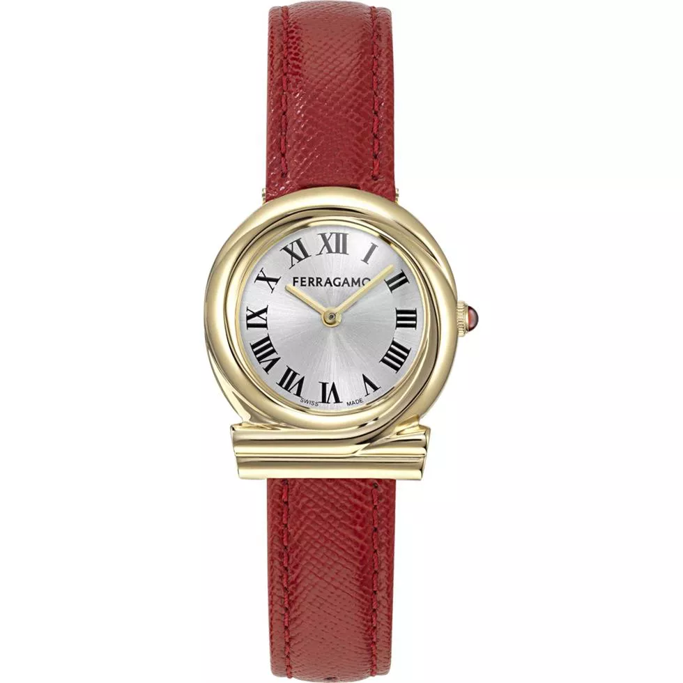 Salvatore Ferragamo Gancini Ladies Red-Tone Watch 28mm 