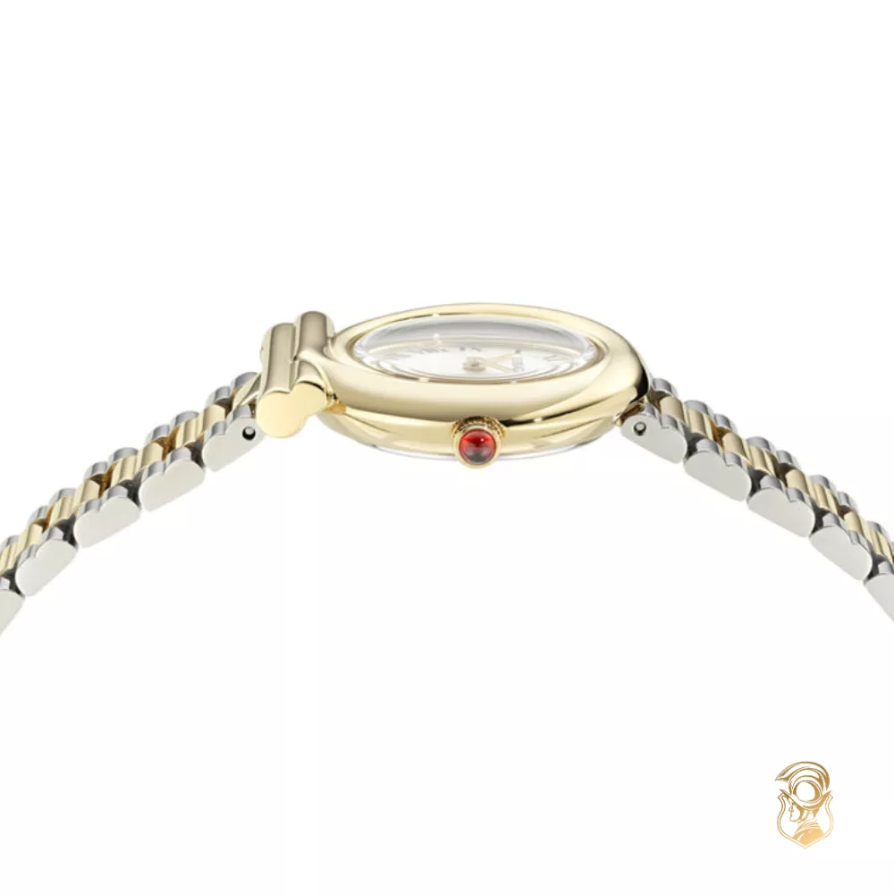 Salvatore Ferragamo Gancini Ladies Two-Tone Watch 28mm 