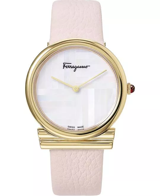 Salvatore Ferragamo Gancino Pink Watch 34mm